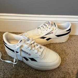 Reebok White and Black Sneakers